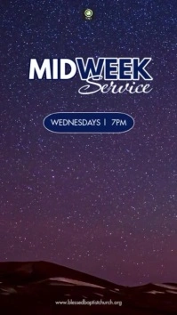 Midweek Service Digital Display template