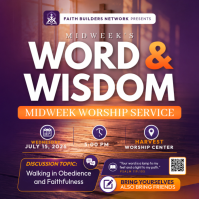 Midweek Word & Wisdom Сообщение Instagram template