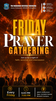 Brown Prayer Gathering История на Instagram Template
