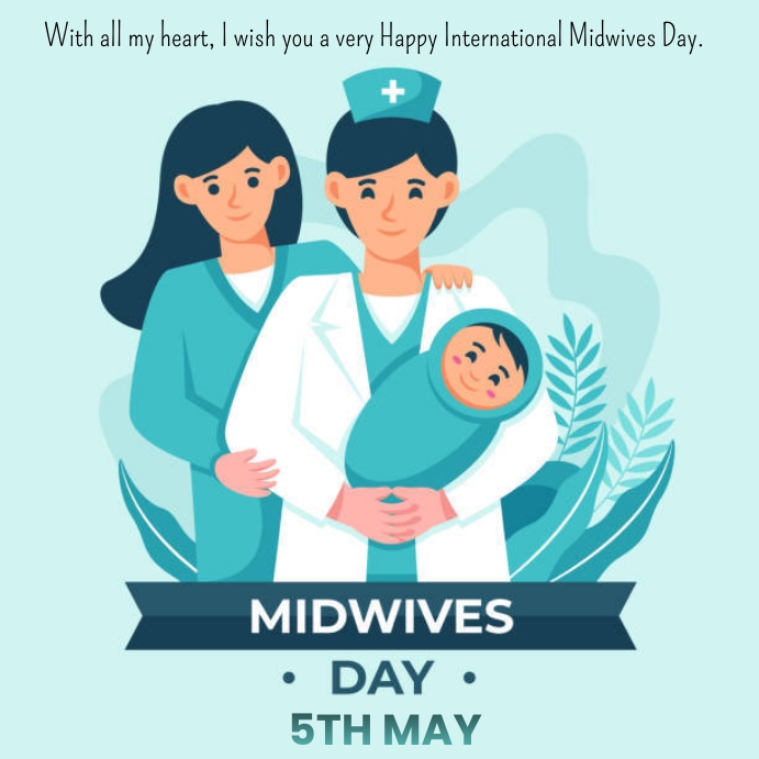 Midwives Day Instagram-Beitrag template