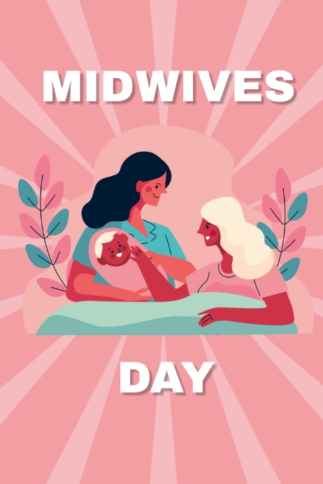 Midwives Day Event Poster template