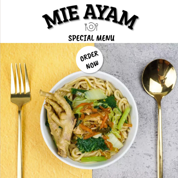MIE AYAM Instagram Post template