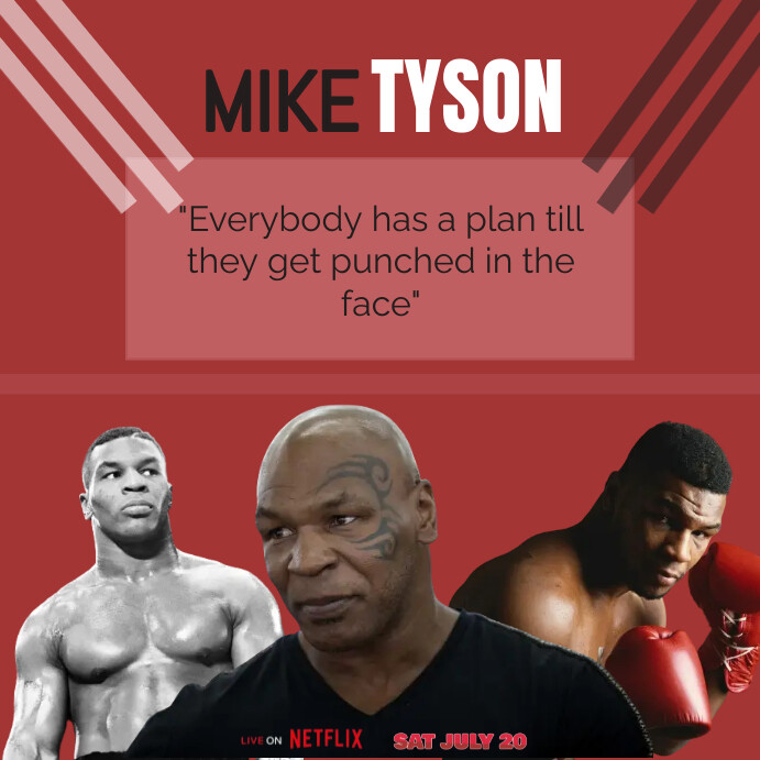 Mike Tyson Template | PosterMyWall