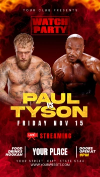 Mike Tyson Vs Jake Paul Historia de Instagram template