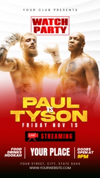 Mike Tyson Vs Jake Paul Instagram Story template