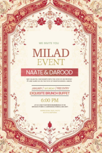 Milad Poster template