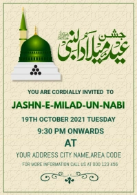 Milad un Nabi,rabi ul awal A4 template