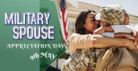 MILITARY SPOUSE APPRECIATION DAY Facebook-gebeurtenisomslag template