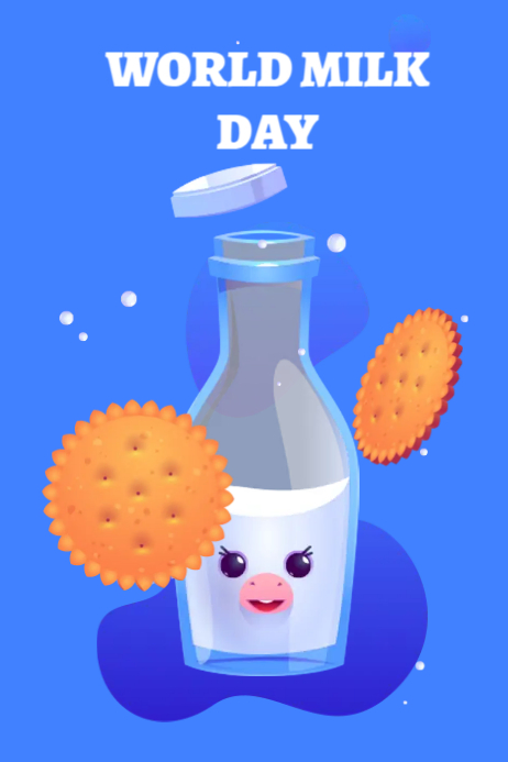 Milk Day Mock ups 海报 template