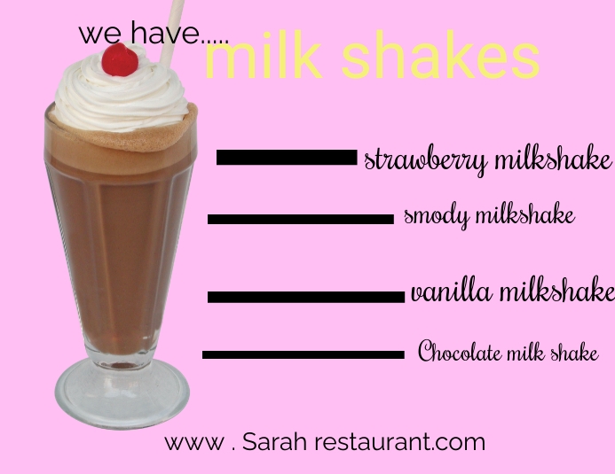 Milk shake Template | PosterMyWall