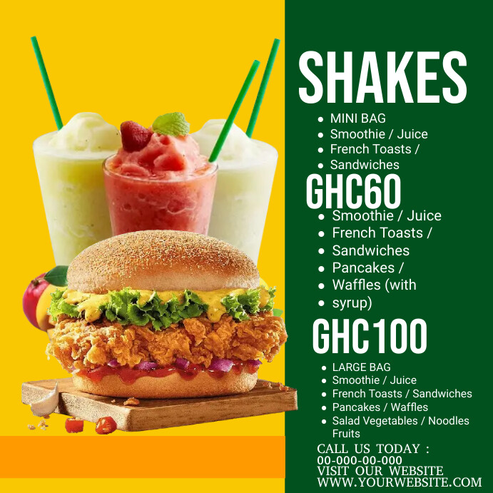 Modèle milk shake flyer | PosterMyWall