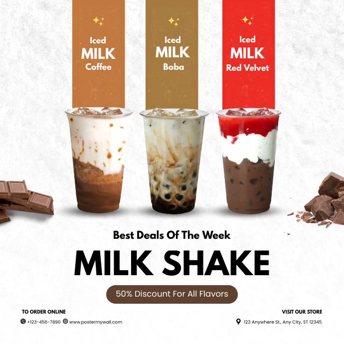 Milk Shake Template PosterMyWall