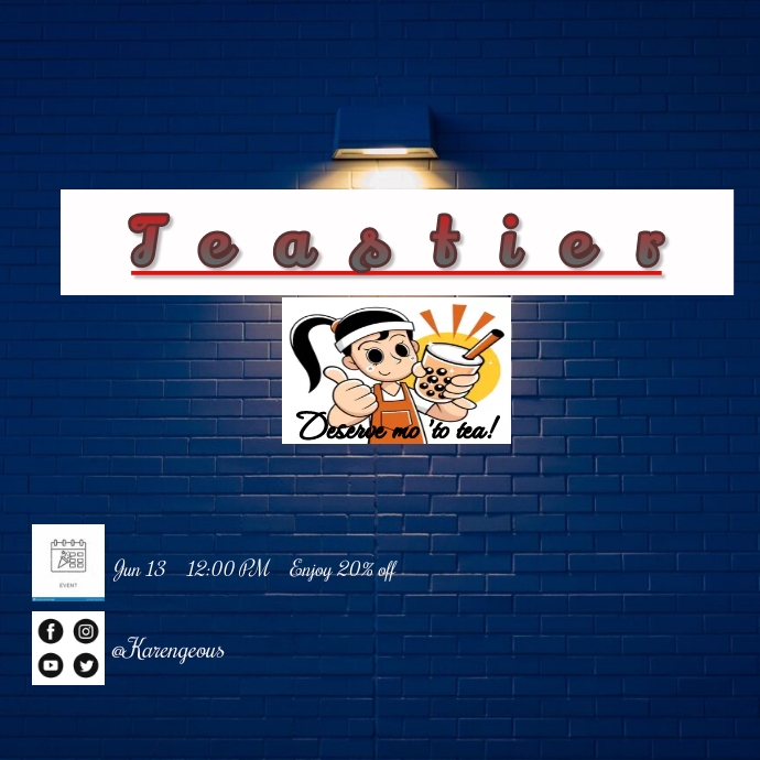 Plantilla de Milk Tea Logo | PosterMyWall