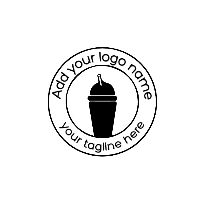 milk tea logo/juice logo/symbol/identity/icon template