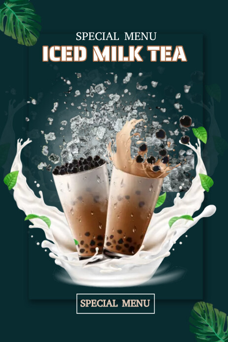 Milk Tea Menu Template | PosterMyWall