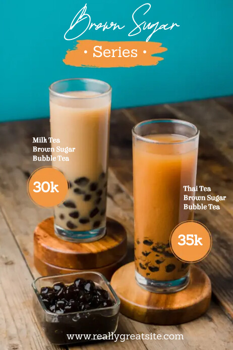 Plantilla de Milk Tea Menu | PosterMyWall