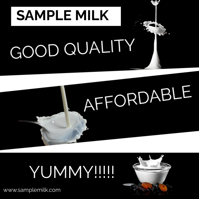 milk template Instagram Post