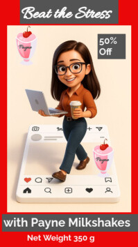 Milkshake ad Estado de WhatsApp template