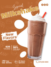 Milkshake Ads Template | PosterMyWall