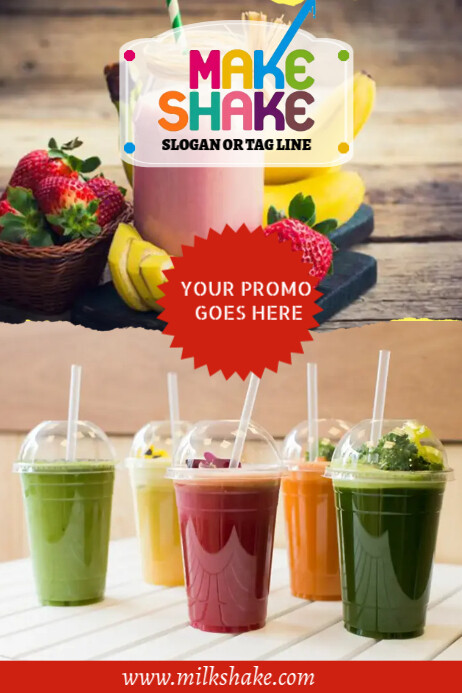 Milkshake Template PosterMyWall