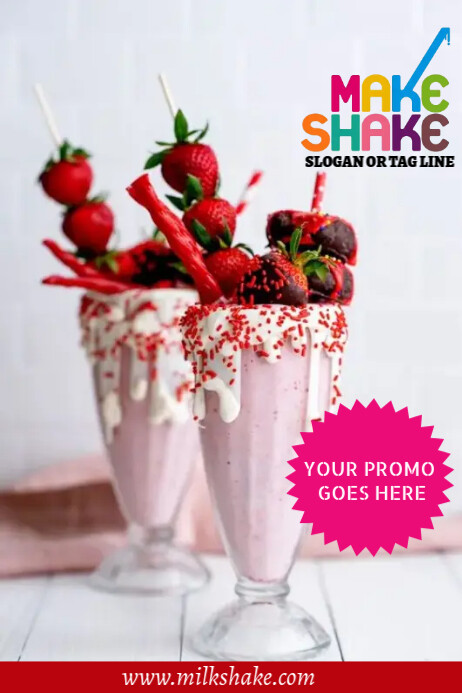 Milkshake Template PosterMyWall