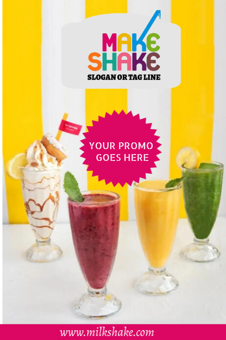 Milkshake Template PosterMyWall
