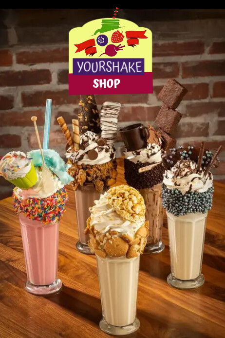 Milkshake Template PosterMyWall
