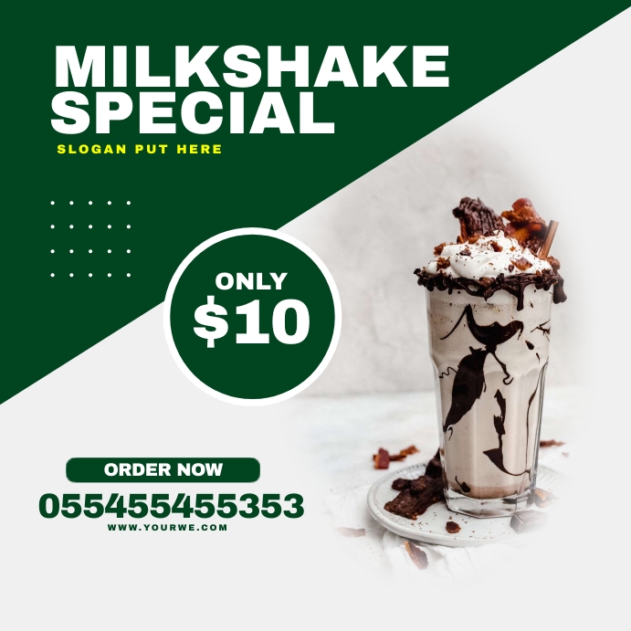 Milkshake flyer Template | PosterMyWall