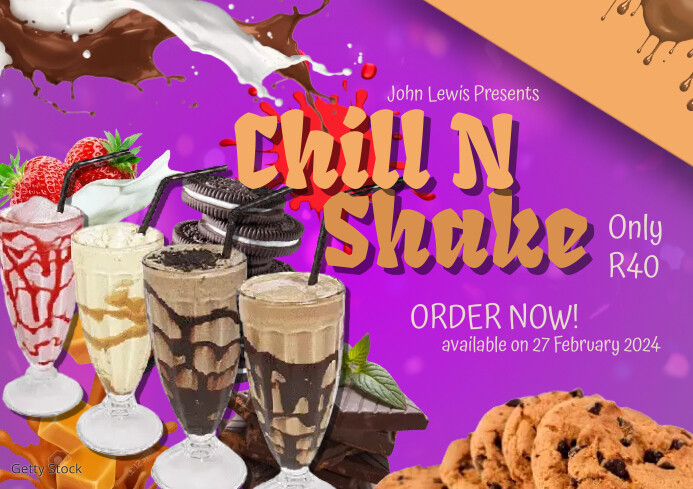 Modèle Milkshake Flyer | PosterMyWall