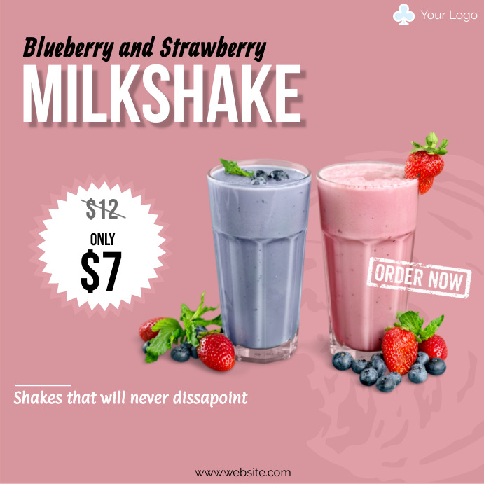 Milkshake Offer Template | PosterMyWall