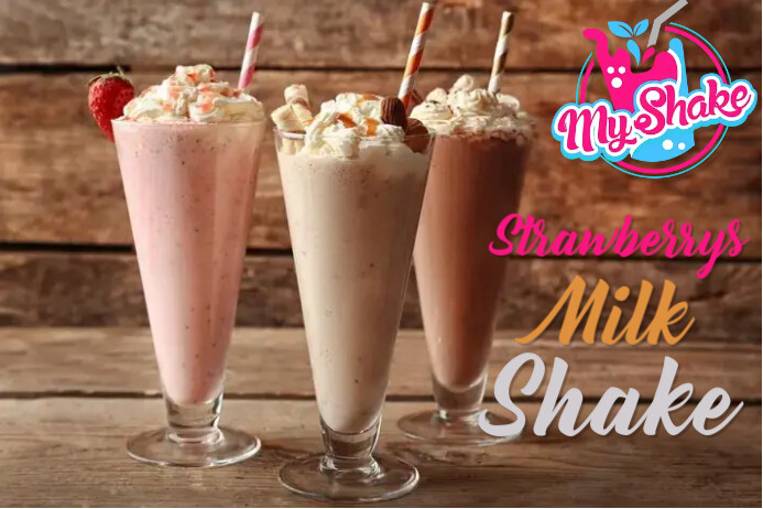 Milkshake10 Template PosterMyWall