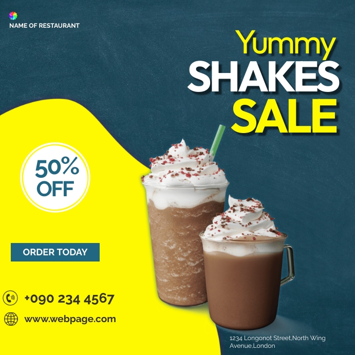 MILKSHAKES FLYER Template | PosterMyWall