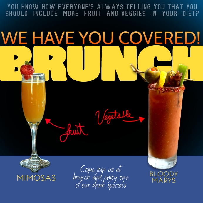 Mimosa Bloody Mary Sunday Brunch Instagram Template PosterMyWall
