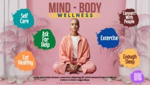 Mind & Body Wellness Nagłowek bloga template