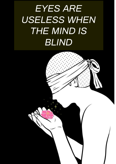MIND AND BLIND QUOTE TEMPLATE | PosterMyWall MIND AND BLIND QUOTE TEMPLATE | PosterMyWall