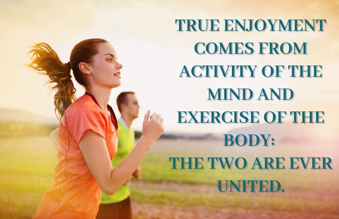 MIND AND EXERCISE QUOTE TEMPLATE Tabloid