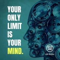 Mind quote inspirational instagram video template