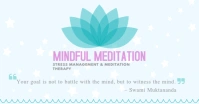 Mindfulness Meditation Session Banner auf Facebook geteiltes Bild template