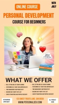 online Personal development course  Instagram Story template