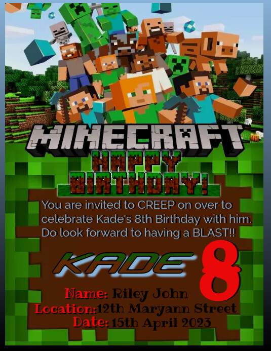 Minecraft Course Flyer Minecraft Design Template | PosterMyWall
