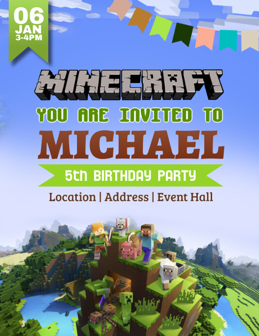 Minecraft Course Flyer Minecraft Template | PosterMyWall