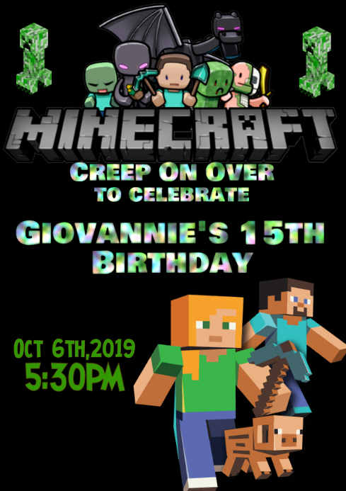 Minecraft模板 Postermywall Minecraft模板 Postermywall