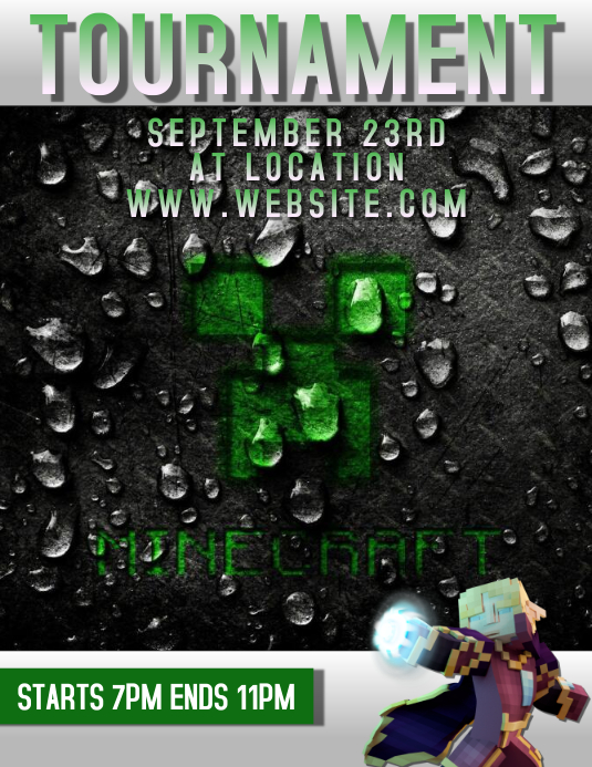 Minecraft Update Template MINECRAFT Template | PosterMyWall