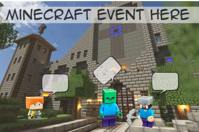 minecraft event, birthday, gaming, video games, twitch โปสเตอร์ template