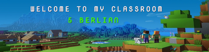 Minecraft style Google classroom header Template | PosterMyWall