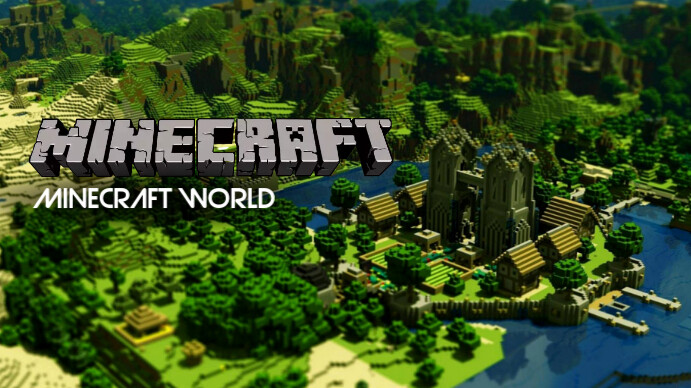 minecraft thumbnail cover YouTube-miniature template