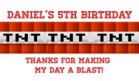 Minecraft TNT tags Etiqueta template