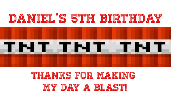 Minecraft TNT tags Template | PosterMyWall minecraft-tnt-tags-template-postermywall