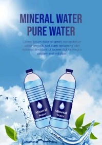 MINERAL WATER LABEL A5 template