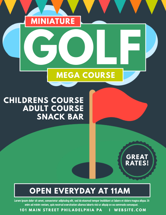 mini golf Template | PosterMyWall